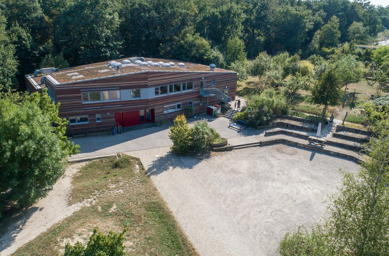 Waldorfschule Kleinmachnow von oben